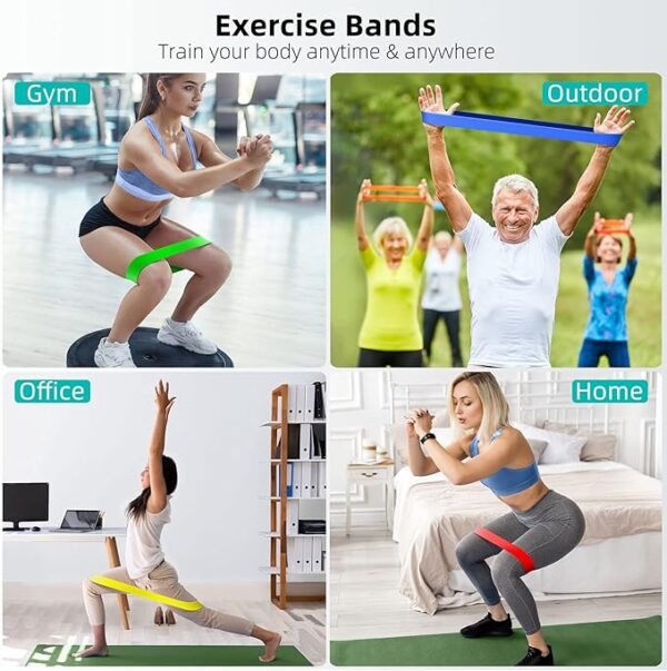 5-Pack Resistance Bands – Elastic Loop Bands for Workouts - Image 3