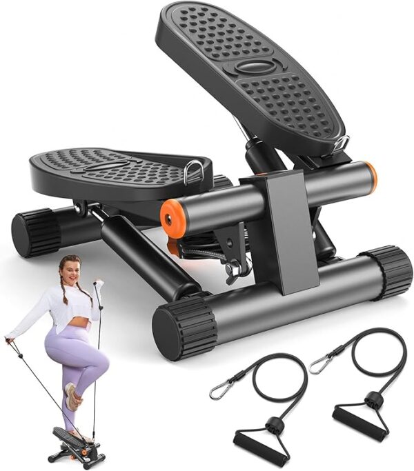 Mini Stair Stepper with Bands – Compact Home Cardio Machine