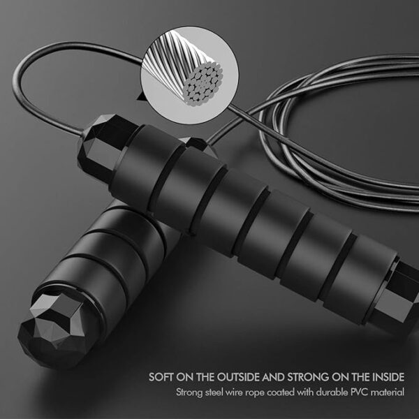 Adjustable Jump Rope – Tangle-Free with Ball Bearings - Image 2