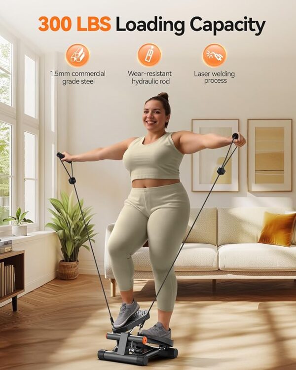 Mini Stair Stepper with Bands – Compact Home Cardio Machine - Image 2
